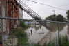 Flooded North Main bars
